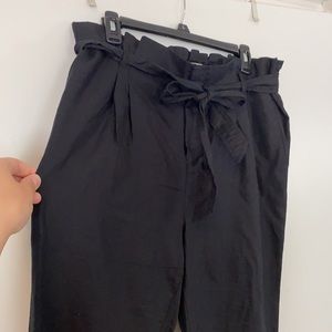 LOFT High-Waisted Paperbag Tie Pants